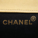 CHANEL Matelasse Hand Bag Leather Beige CC Auth 68905A-17