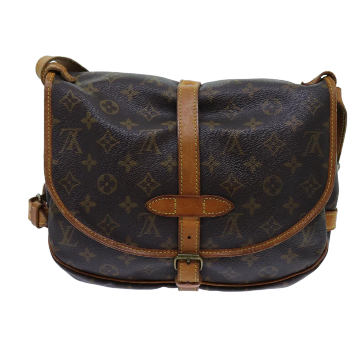 LOUIS VUITTON Monogram Saumur 30 Shoulder Bag M42256 LV Auth 68910 - 0