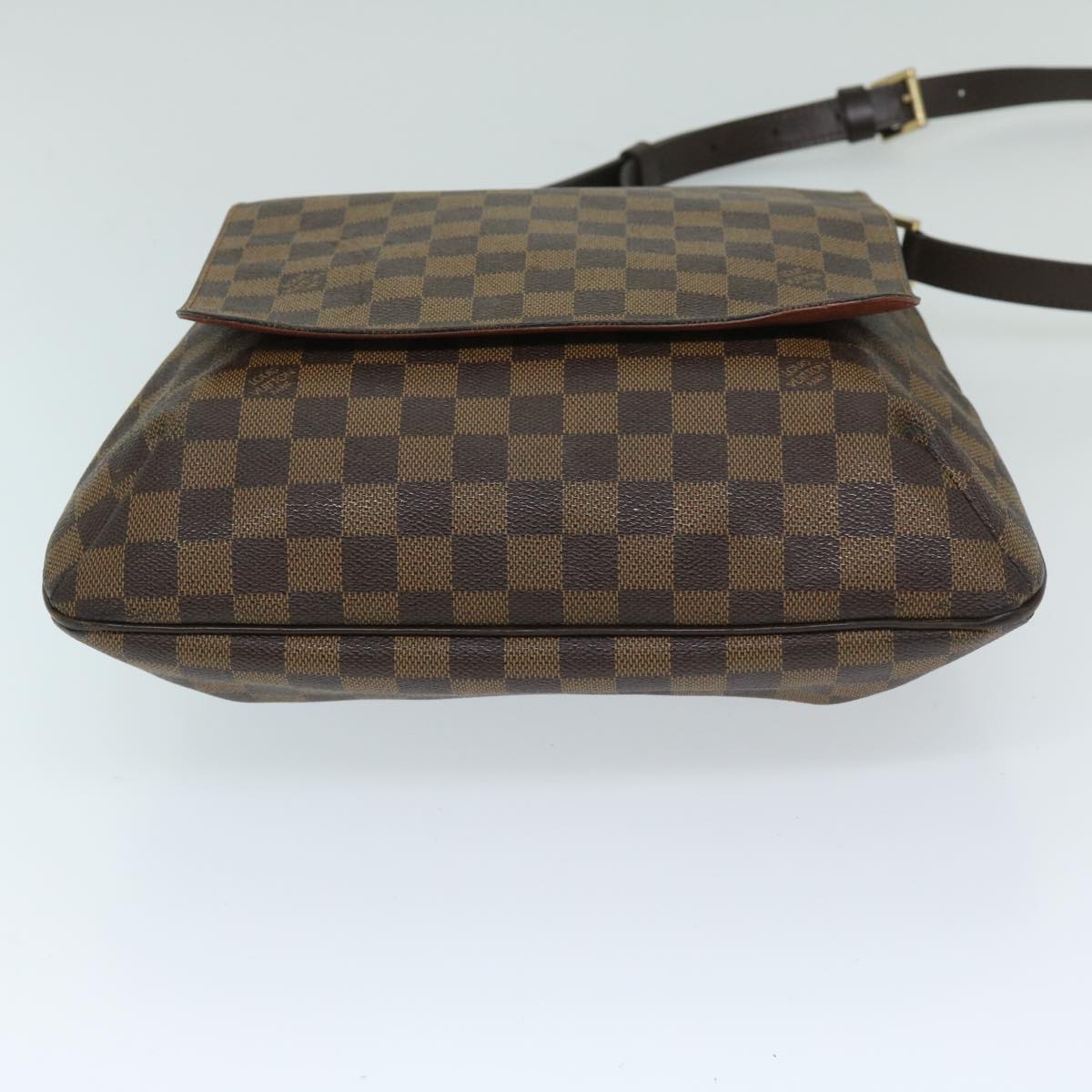 LOUIS VUITTON Damier Ebene Musette Shoulder Bag N51302 LV Auth 68913