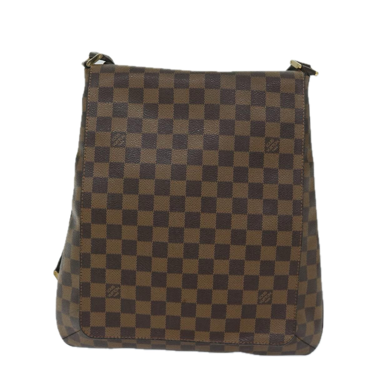 LOUIS VUITTON Damier Ebene Musette Shoulder Bag N51302 LV Auth 68913