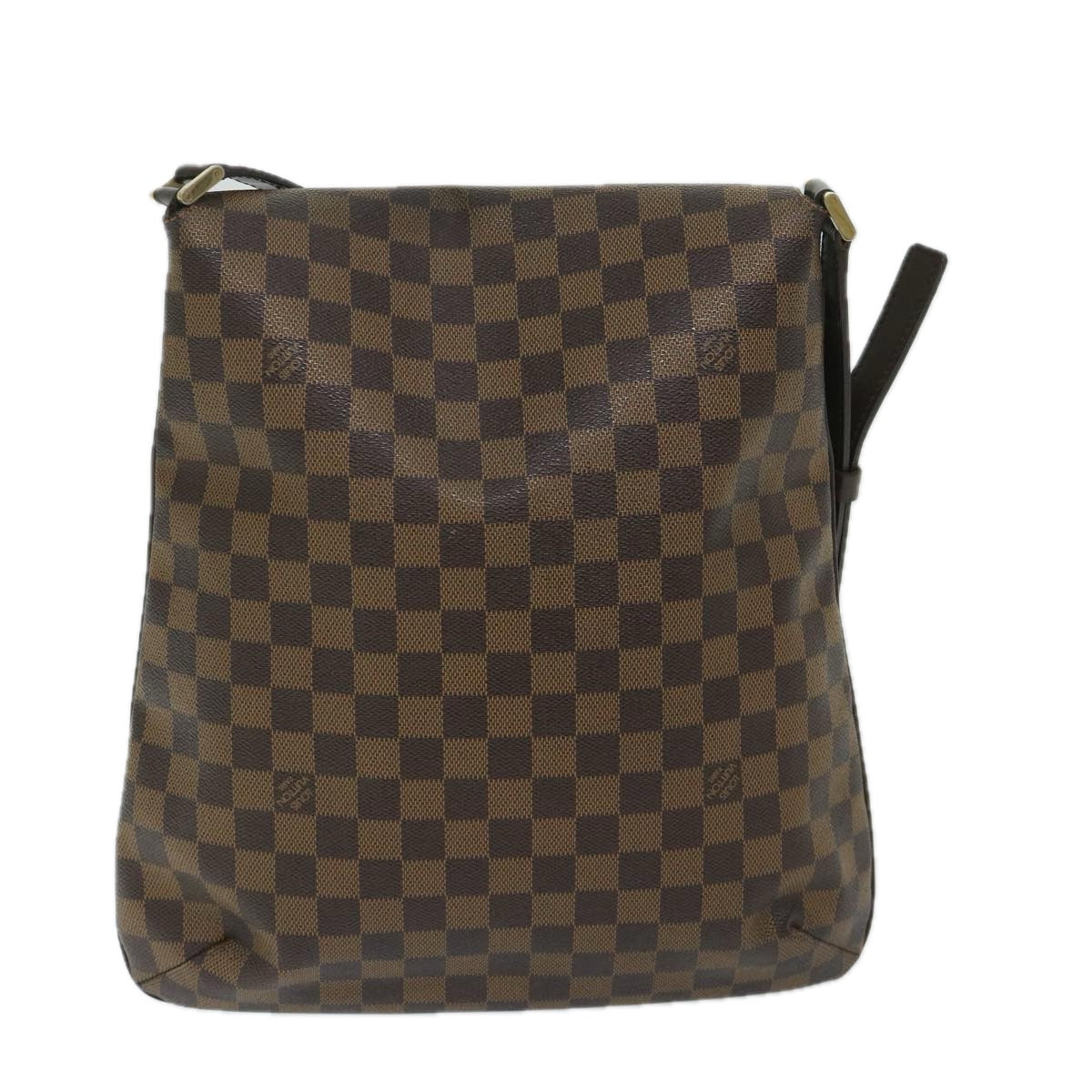 LOUIS VUITTON Damier Ebene Musette Shoulder Bag N51302 LV Auth 68913