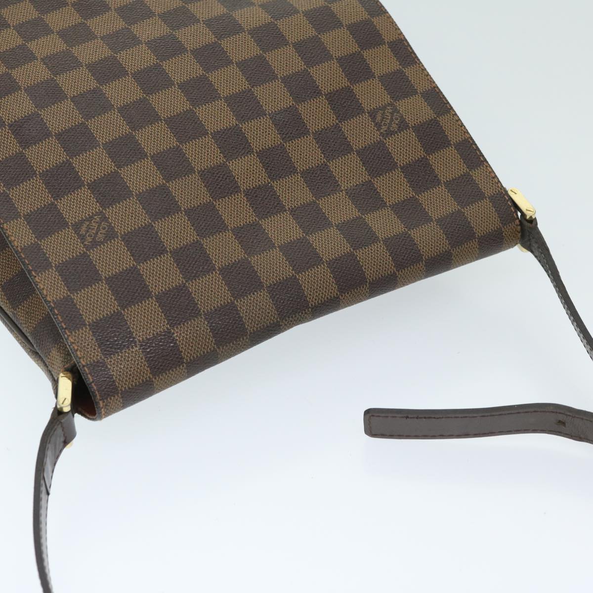 LOUIS VUITTON Damier Ebene Musette Shoulder Bag N51302 LV Auth 68913