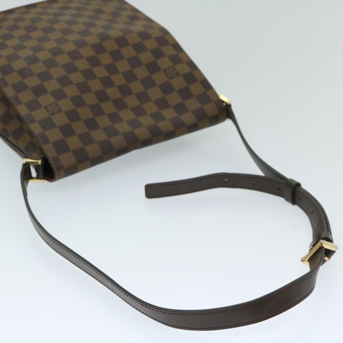 LOUIS VUITTON Damier Ebene Musette Shoulder Bag N51302 LV Auth 68913