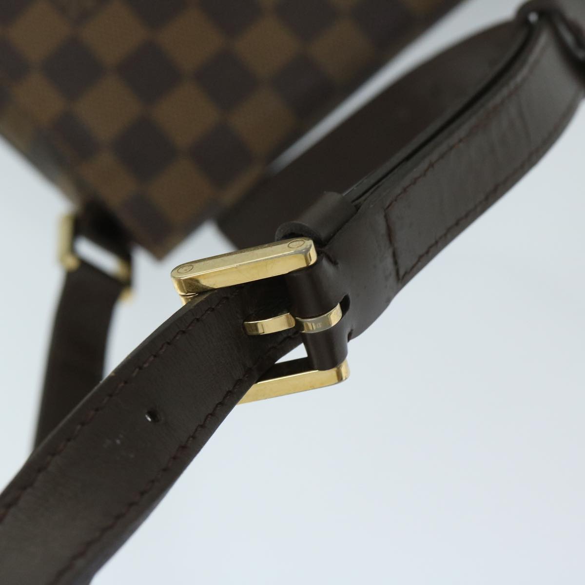 LOUIS VUITTON Damier Ebene Musette Shoulder Bag N51302 LV Auth 68913