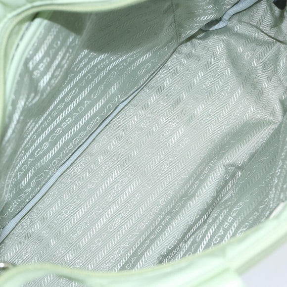PRADA Hand Bag Nylon 2way Light Green Auth 68918AV