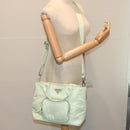 PRADA Hand Bag Nylon 2way Light Green Auth 68918AV-26