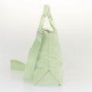 PRADA Hand Bag Nylon 2way Light Green Auth 68918AV-3