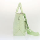 PRADA Hand Bag Nylon 2way Light Green Auth 68918AV-4
