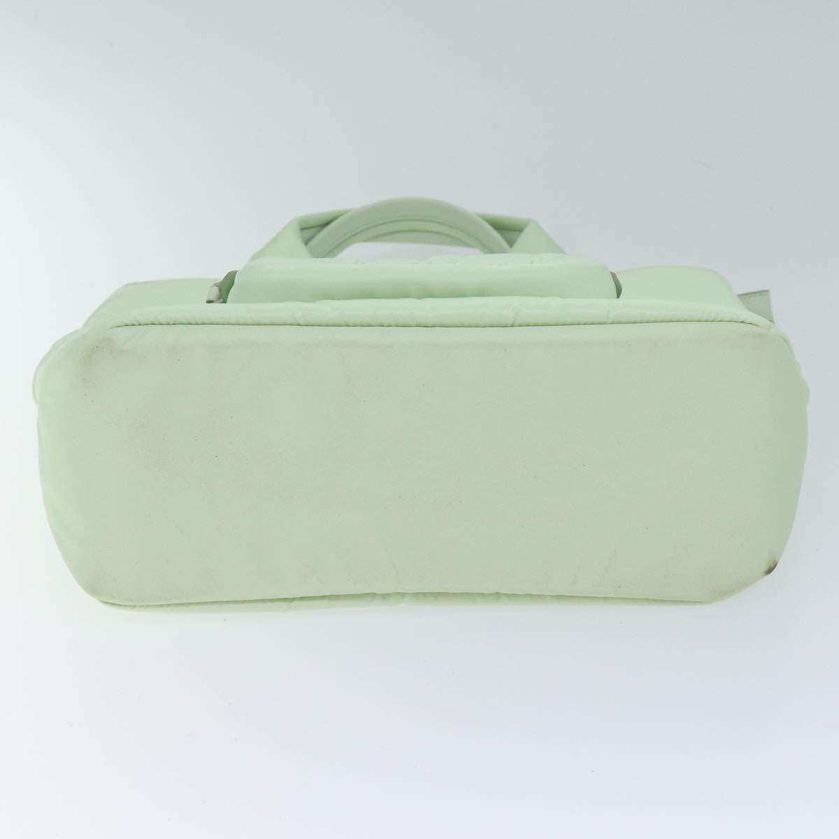 PRADA Hand Bag Nylon 2way Light Green Auth 68918A