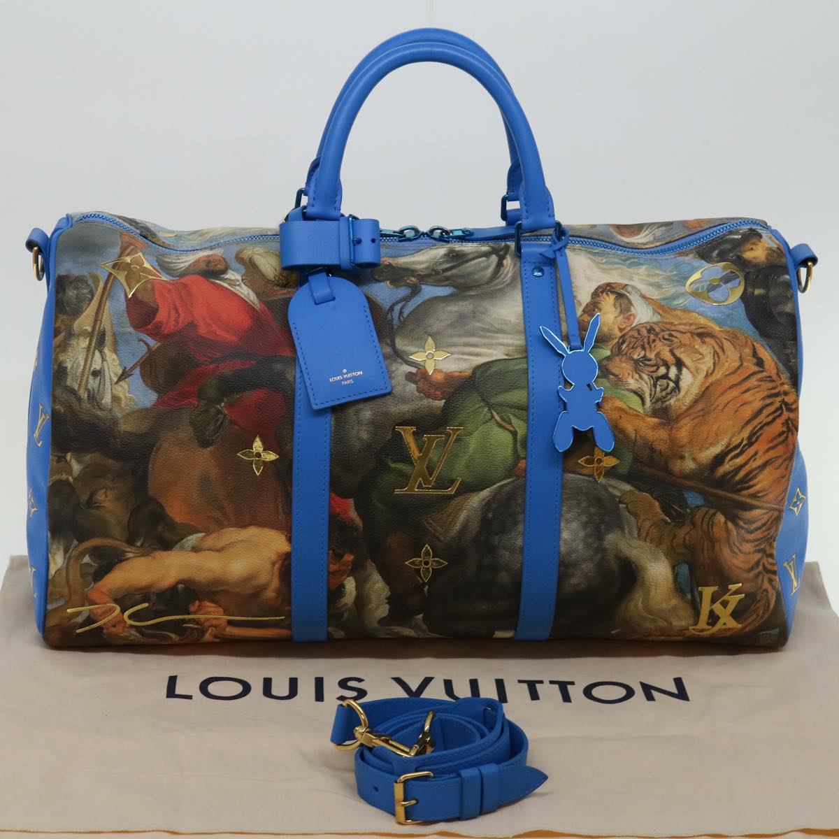 LOUIS VUITTON Masters Collection Keepall Bandouliere 50 Bag M43344 Auth 68920A