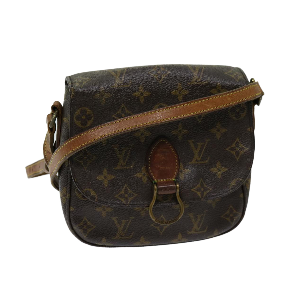 LOUIS VUITTON Monogram Saint Cloud MM Shoulder Bag M51243 LV Auth 68927