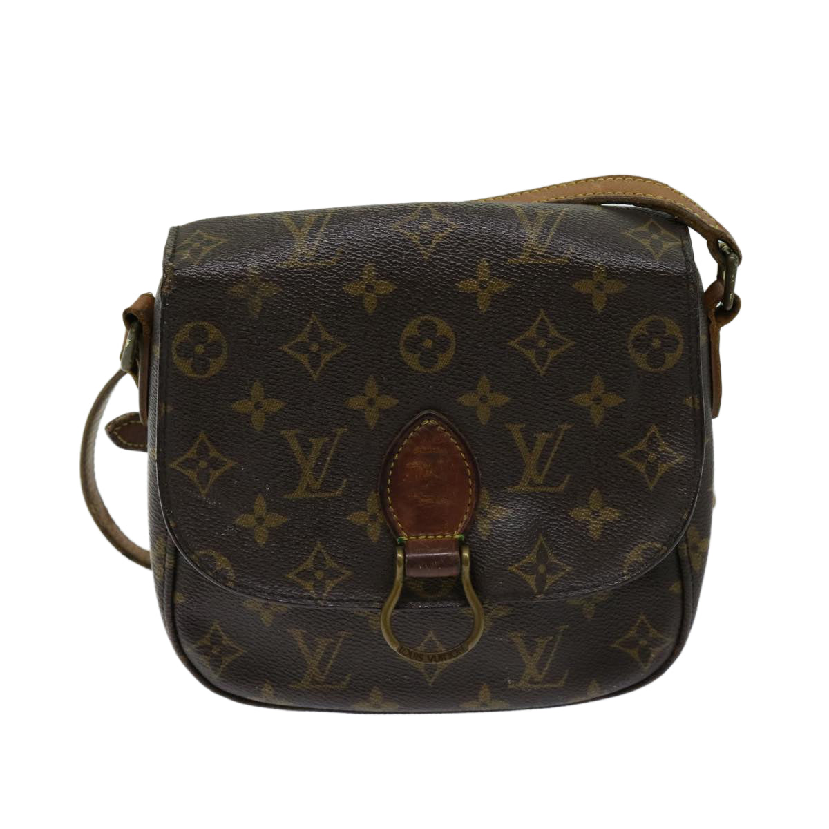 LOUIS VUITTON Monogram Saint Cloud MM Shoulder Bag M51243 LV Auth 68927