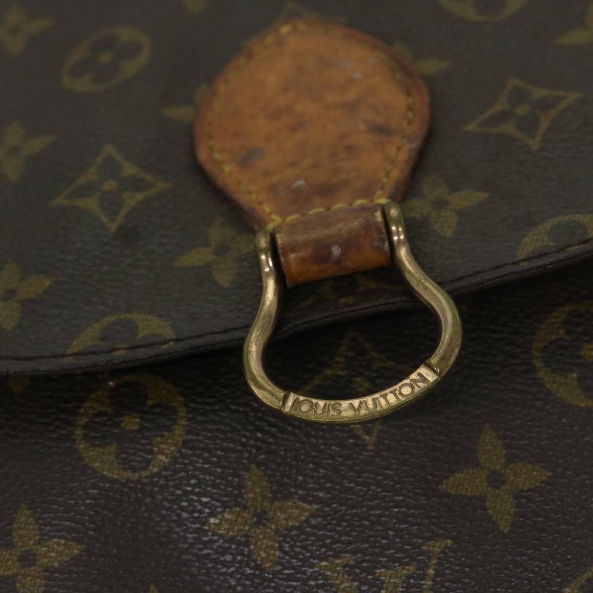 LOUIS VUITTON Monogram Saint Cloud GM Shoulder Bag M51242 LV Auth 68929