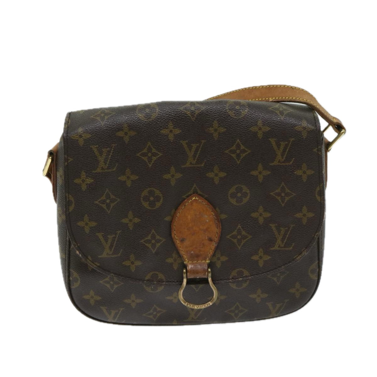 LOUIS VUITTON Monogram Saint Cloud GM Shoulder Bag M51242 LV Auth 68929