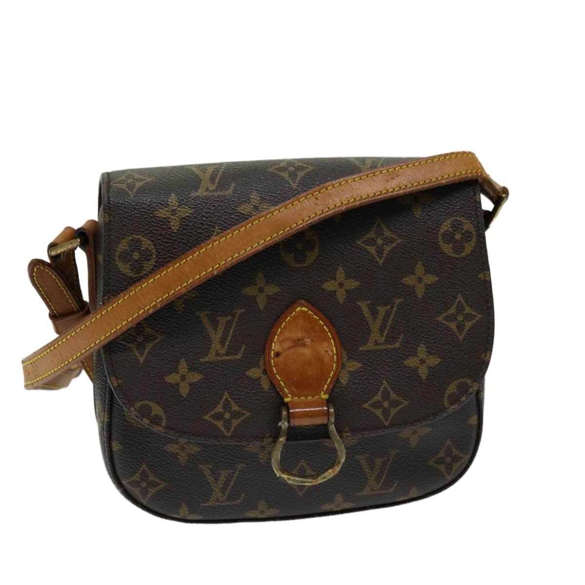 LOUIS VUITTON Monogram Saint Cloud MM Shoulder Bag M51243 LV Auth 68931