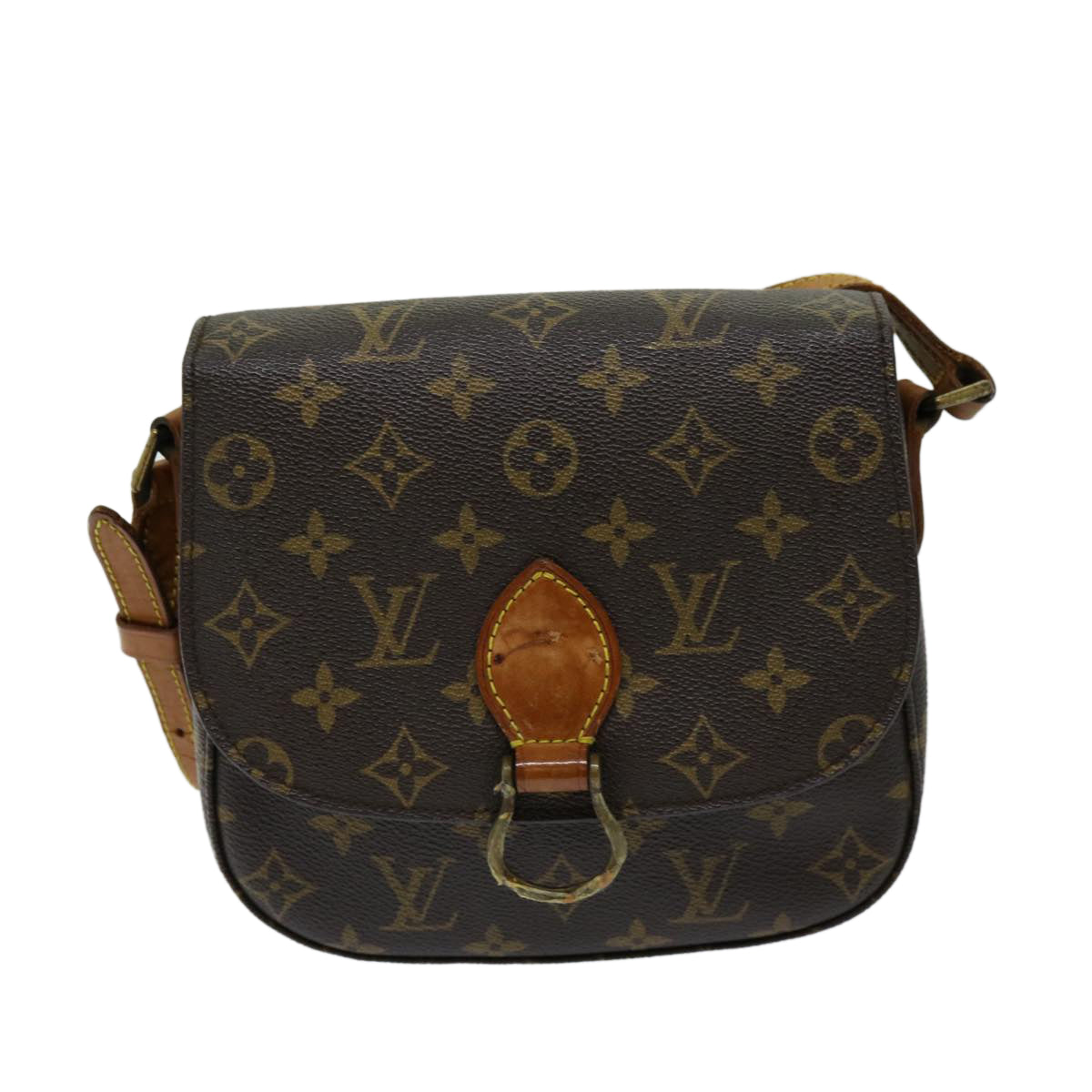 LOUIS VUITTON Monogram Saint Cloud MM Shoulder Bag M51243 LV Auth 68931