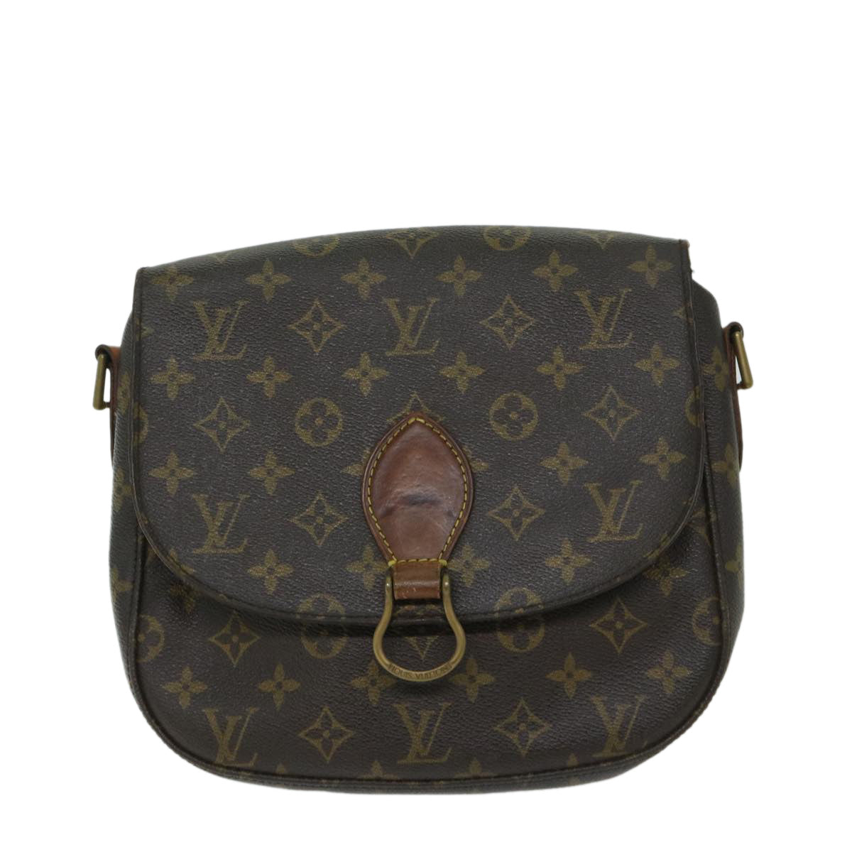 LOUIS VUITTON Monogram Saint Cloud GM Shoulder Bag M51242 LV Auth 68932