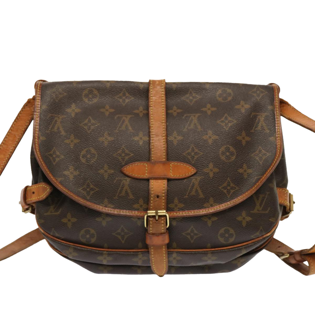 LOUIS VUITTON Monogram Saumur 30 Shoulder Bag M42256 LV Auth 68933 - 0