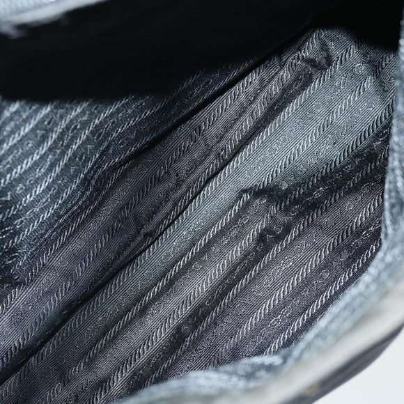 PRADA Hand Bag Nylon Black Auth 68959