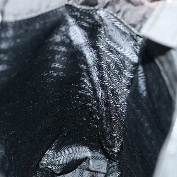 PRADA Hand Bag Nylon Black Auth 68959