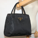 PRADA Hand Bag Nylon Black Auth 68959-24