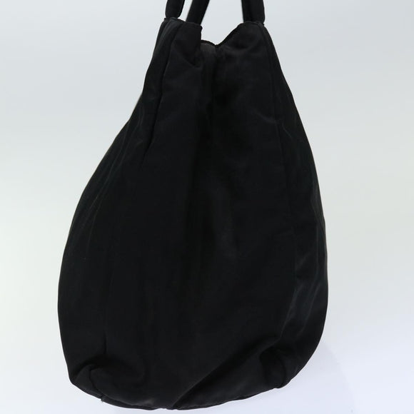 PRADA Hand Bag Nylon Black Auth 68959