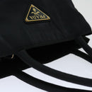 PRADA Hand Bag Nylon Black Auth 68959-6