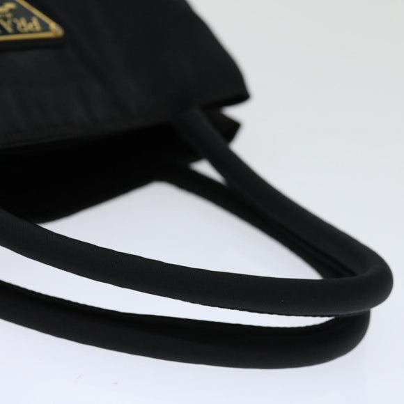 PRADA Hand Bag Nylon Black Auth 68959
