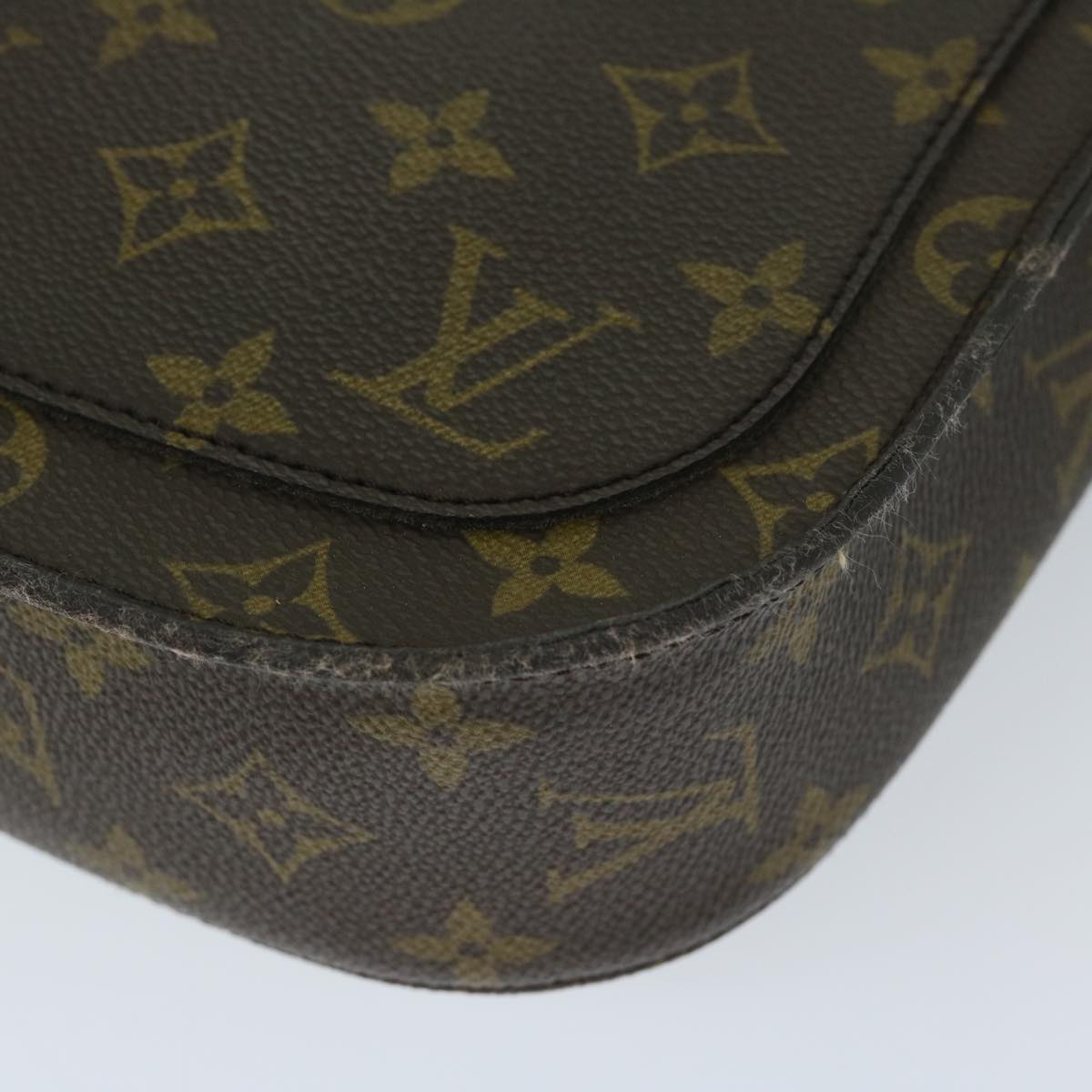 LOUIS VUITTON Monogram Saint Cloud GM Shoulder Bag M51242 LV Auth 68990