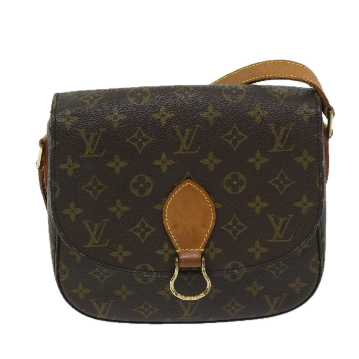 LOUIS VUITTON Monogram Saint Cloud GM Shoulder Bag M51242 LV Auth 68990