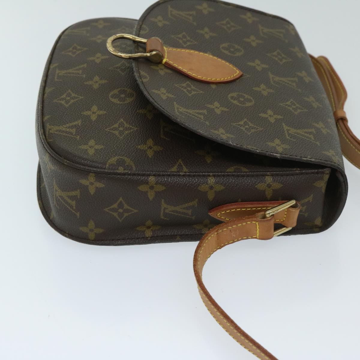 LOUIS VUITTON Monogram Saint Cloud GM Shoulder Bag M51242 LV Auth 68990