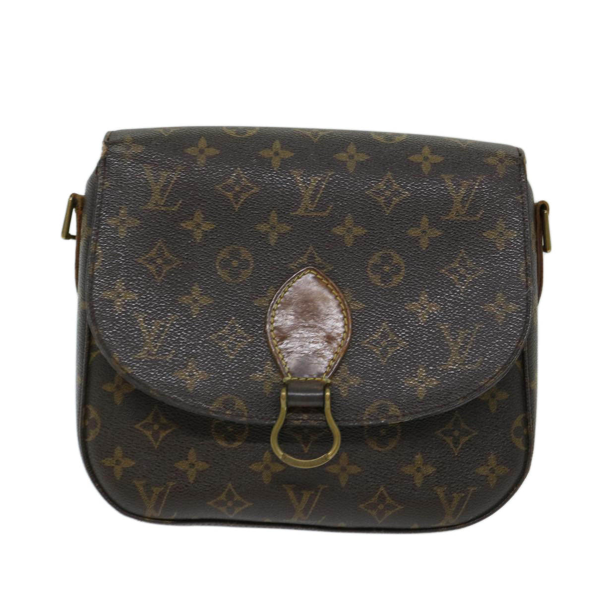 LOUIS VUITTON Monogram Saint Cloud GM Shoulder Bag M51242 LV Auth 68992