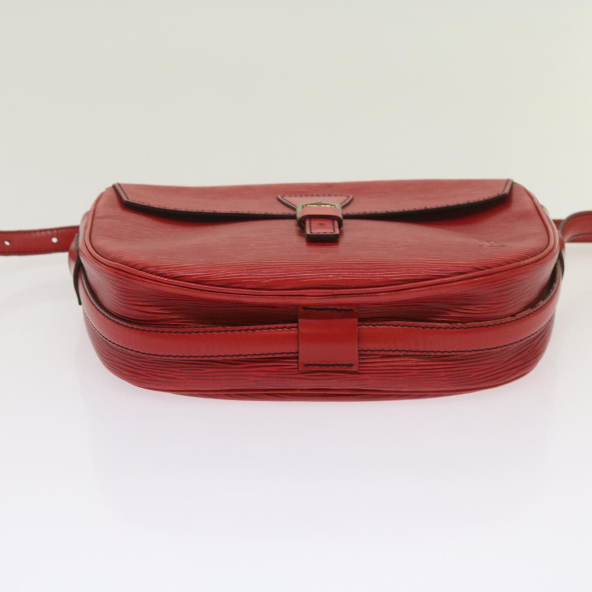 LOUIS VUITTON Epi Jeune Fille MM Shoulder Bag Red M52157 LV Auth 68993