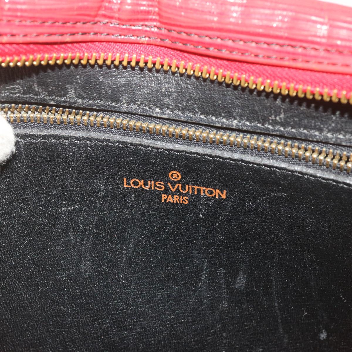 LOUIS VUITTON Epi Jeune Fille MM Shoulder Bag Red M52157 LV Auth 68993