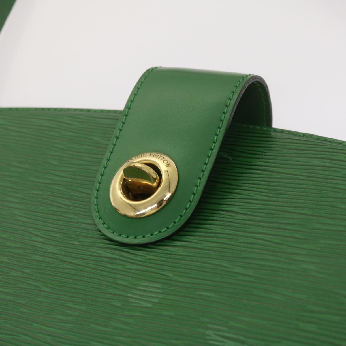 LOUIS VUITTON Epi Capuchin Shoulder Bag Green M52344 LV Auth 68994