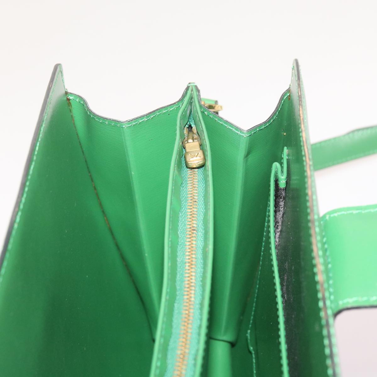 LOUIS VUITTON Epi Capuchin Shoulder Bag Green M52344 LV Auth 68994