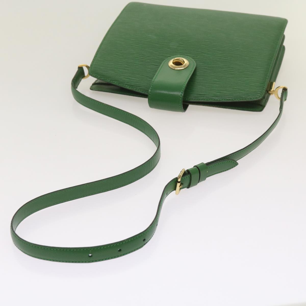 LOUIS VUITTON Epi Capuchin Shoulder Bag Green M52344 LV Auth 68994