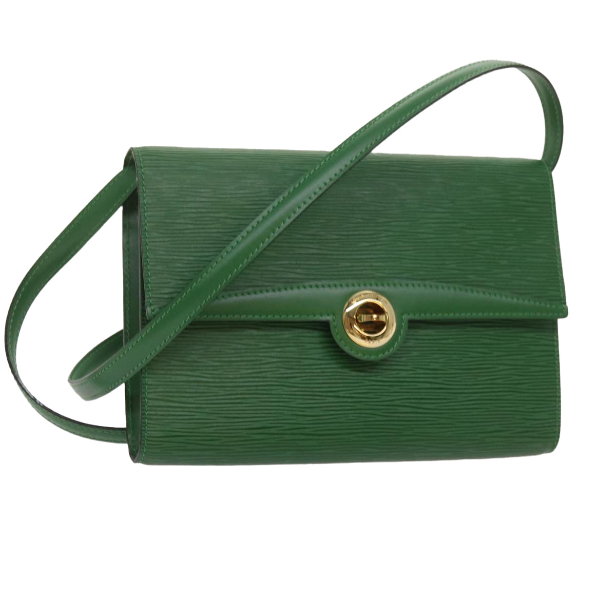 LOUIS VUITTON Epi Pochette Arche Shoulder Bag Green M52574 LV Auth 68998