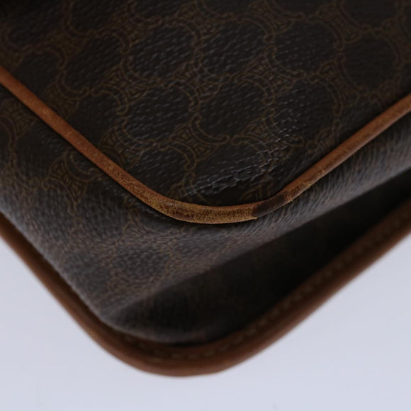 CELINE Macadam Canvas Umhängetasche PVC Braun Original 68999
