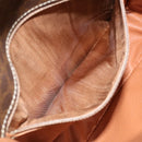 CELINE Macadam Canvas Shoulder Bag PVC Brown Auth 68999-11