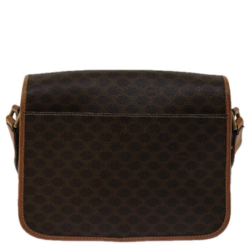 CELINE Macadam Canvas Shoulder Bag PVC Brown Auth 68999 - 0