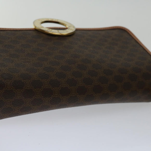CELINE Macadam Canvas Umhängetasche PVC Braun Original 68999