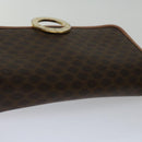 CELINE Macadam Canvas Shoulder Bag PVC Brown Auth 68999-6