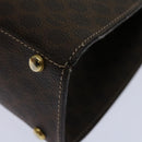 CELINE Macadam Canvas Hand Bag PVC 2way Brown Auth 69000V-8