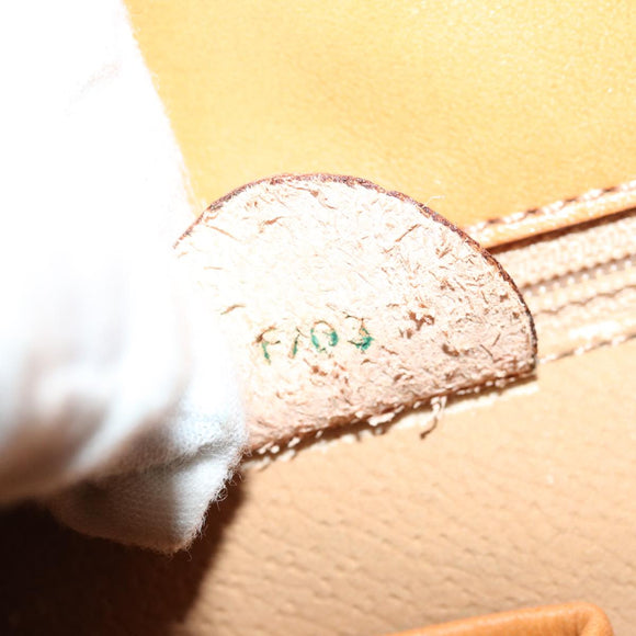 CELINE Macadam Canvas Hand Bag PVC 2way Brown Auth 69000V