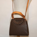 CELINE Macadam Canvas Hand Bag PVC 2way Brown Auth 69000V-24