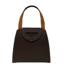 CELINE Macadam Canvas Hand Bag PVC 2way Brown Auth 69000V-13