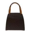 CELINE Macadam Canvas Hand Bag PVC 2way Brown Auth 69000V-2