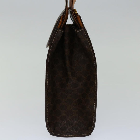 CELINE Macadam Canvas Hand Bag PVC 2way Brown Auth 69000V