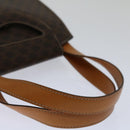 CELINE Macadam Canvas Hand Bag PVC 2way Brown Auth 69000V-7